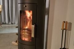 Kaminoffen im Wohnbereich im Erdgeschoss